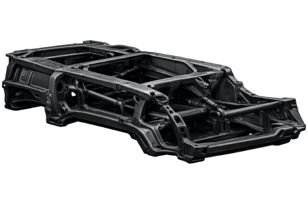 Plastic Metal Structure Component
